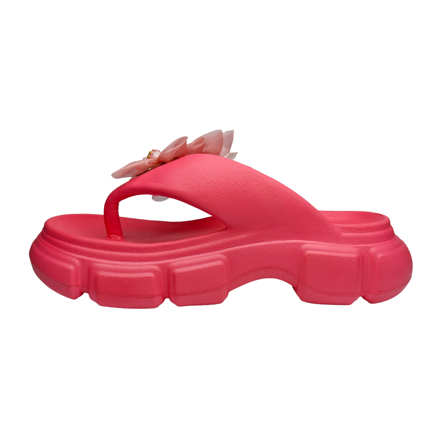Floral Pearl Platform Flip-Flop