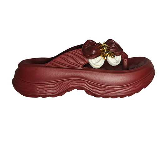 Berry Luxe Platform Flip-Flop