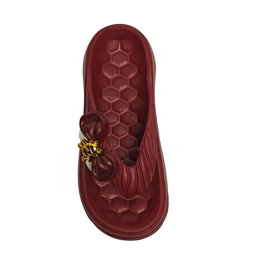 Berry Luxe Platform Flip-Flop