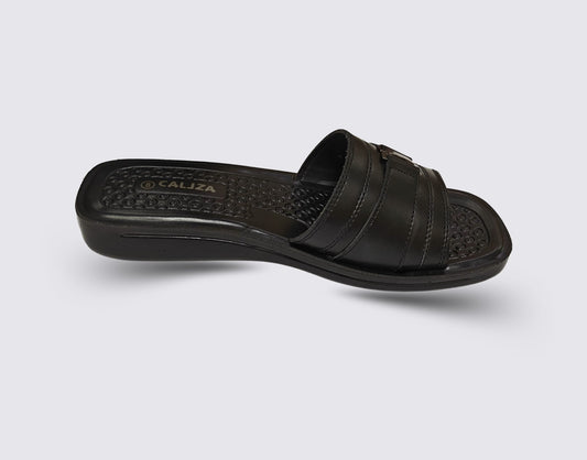 Calza Black Slip-On Comfort Slipppers